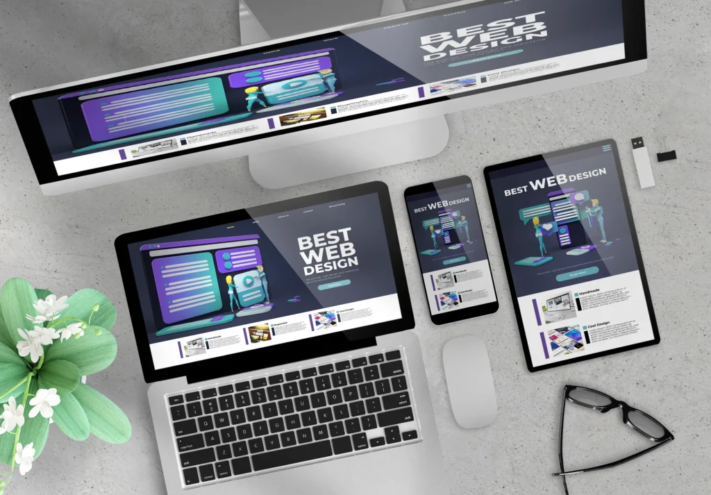 Example of free website builders on a mobile-friendly layout