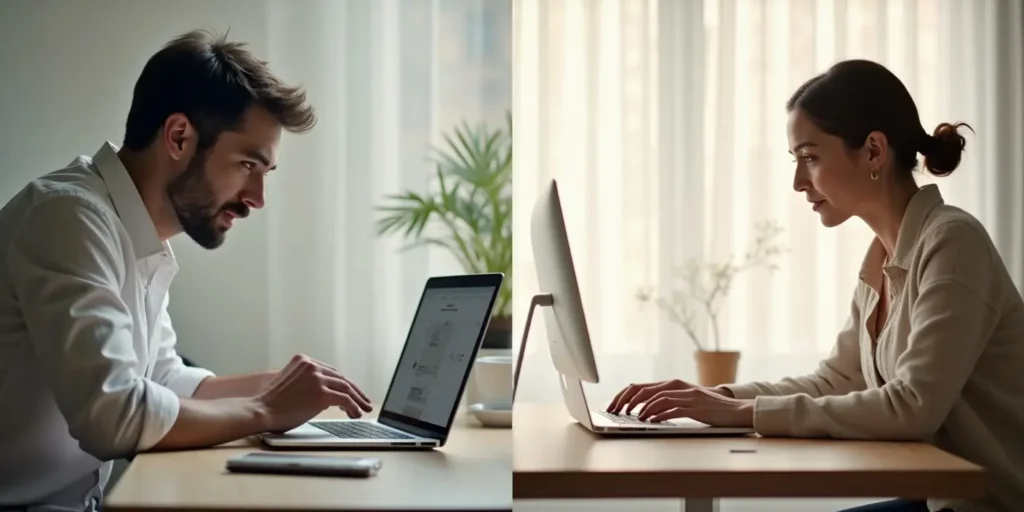 web design vs DIY website builder intro scene for small business owners