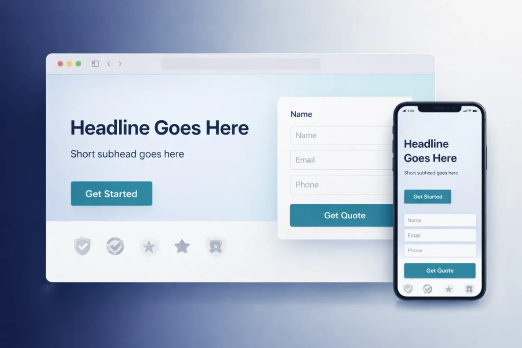 small business landing pages